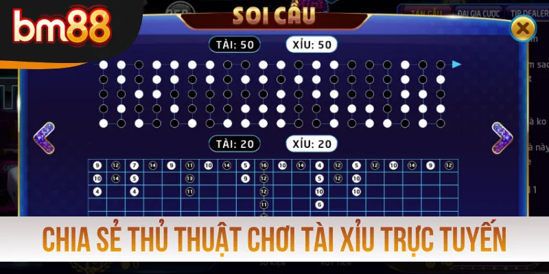 Chia sẻ thủ thuật chơi Tài Xỉu trực tuyến hiệu quả